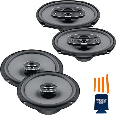 HERTZ One Pair of X-165 UNO Series 6.5" Coaxial Speakers and One Pair X -690 UNO Series 6x9 4-Way Coaxial Speakers in Kuwait