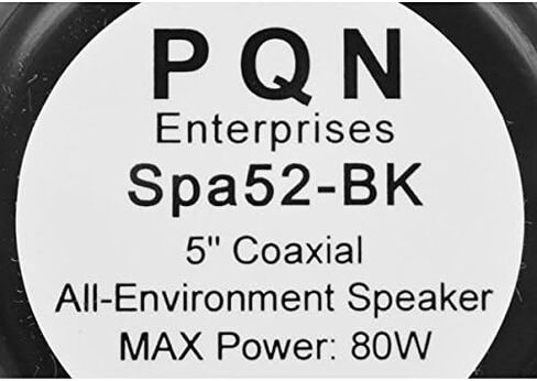 SPA PQN Boat Speaker Spa52-BK | 5 Inch All-Environment 80W in Kuwait