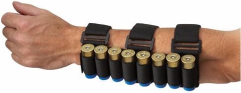 GVN 8 Rounds Gun Ammo Storage Shotgun Shell Holder Adjustable Shooters Forearm or Tactical Buttstock Sleeve Magazine Pouch(Black/FDE) in Kuwait