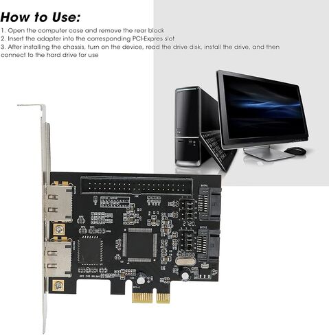 PCIe to Adapter Card with HighSpeed Transfer 3Gb/s for Computer Hardware in Kuwait