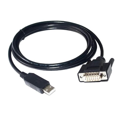 FT232RL CHIP USB to D-SUB 15PIN DB15 Male/Female RS232 Serial Communication Cable(3metres,USB to DB15 Female) in Kuwait