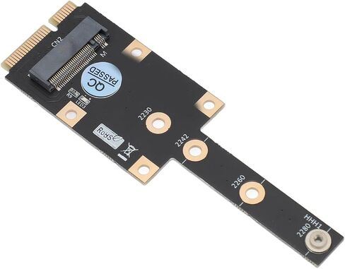 Mini PCIe to M.2 M Key NVMe SSD Adapter, NGFF Converter Card Support 2230 2242 2260 2280, Plug and Play for Full Length Mini PCIe, Includes Screws and Screwdriver in Kuwait