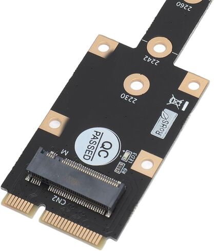 Mini PCIe to M.2 M Key NVMe SSD Adapter, NGFF Converter Card Support 2230 2242 2260 2280, Plug and Play for Full Length Mini PCIe, Includes Screws and Screwdriver in Kuwait