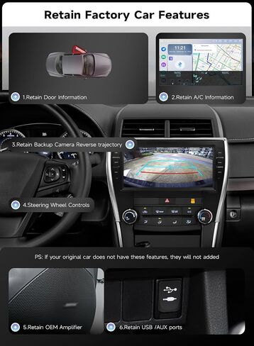 Roadanvi X14 10.33" Android 14 Car Radio for Toyota Camry 2015-2017 WiFi in Kuwait