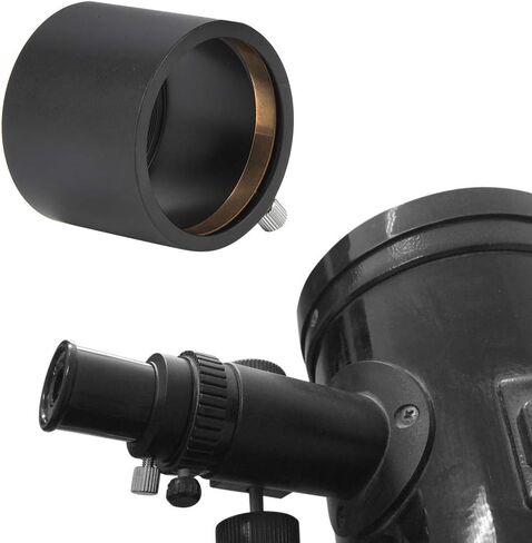 Metal Telescope Mounting Adapter Tube Durable Lightweight for 2" Eyepiece Black in Kuwait