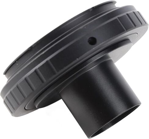 0.965 Inch Astronomical Telescope Eyepiece Metal Adapter for Camera, Detachable High Strength Black Adapter for Astronomical Telescope in Kuwait