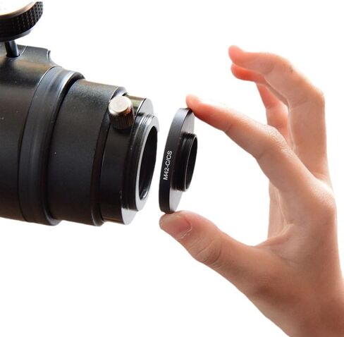 Mingzhe M42 to C CS Adapter M42 to C CS Mount Adapter Lens Port M42x0.75mm Female with Anti Reflective Inner Walls for Macro Photography Telescope in Kuwait
