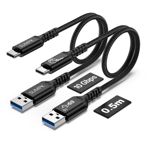 USB C Data Cable 10Gbps, 2 Packs, 1.5ft, Android Auto/Carplay Cord in Kuwait