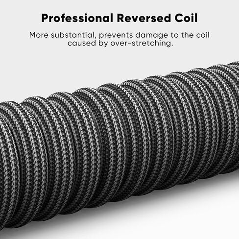 Coiled Keyboard Cable, USB C to USB A Cable for Gaming Keyboard, 5FT in Kuwait