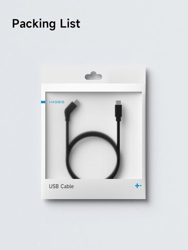 Hagibis AR Smart Glasses Cable USB-C Charging Data & Power Supply Cable 10Gbps 4K60Hz 240W Wedge Joint Ultra-Slim Flexible Cable for XREAL One/Air RayNeo Air VITURE (3.3ft) in Kuwait