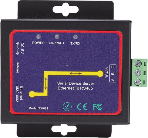485 to Ethernet Server Module, Industrial Serial Port Converter with Modbus Portal Support for Client UDP Modes (US Plug) in Kuwait