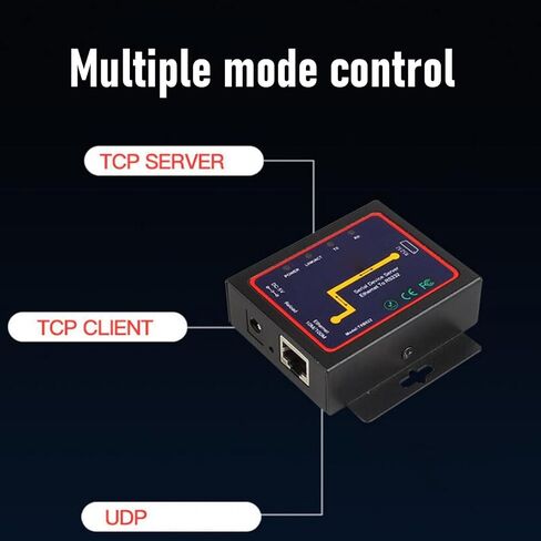 485 to Ethernet Server Module, Industrial Serial Port Converter with Modbus Portal Support for Client UDP Modes (US Plug) in Kuwait