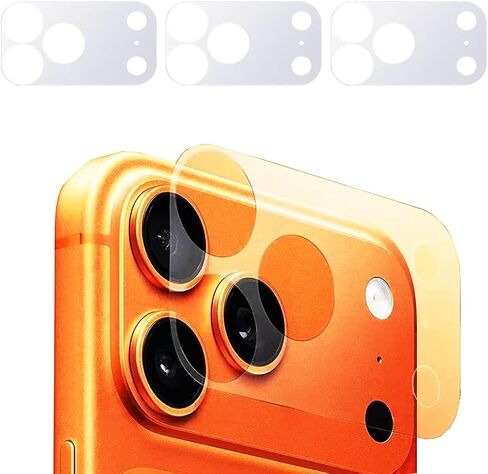 3 Pack Camera Protector Hollow Lens Film Matte Scratch Resistance Guard Protectors For iPhone 17 Pro Max Only in Kuwait