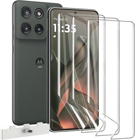 [3 Pack for Moto Edge 2025 Screen Protector, Flexible TPU Film, Self-Healing Bubble-Free, HD Clear, Case Friendly for Motorola Edge 2025 in Kuwait