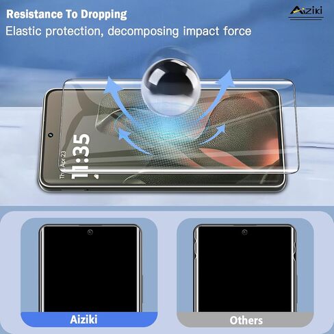 [3 Pack for Moto Edge 2025 Screen Protector, Flexible TPU Film, Self-Healing Bubble-Free, HD Clear, Case Friendly for Motorola Edge 2025 in Kuwait