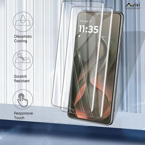 [3 Pack for Moto Edge 2025 Screen Protector, Flexible TPU Film, Self-Healing Bubble-Free, HD Clear, Case Friendly for Motorola Edge 2025 in Kuwait