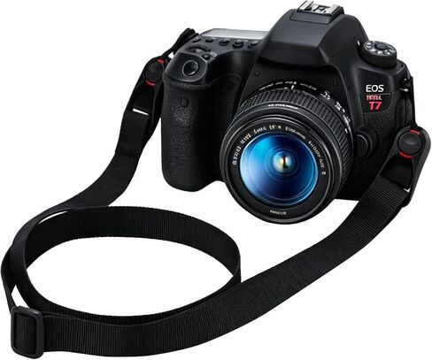 Camera Strap for Canon Rebel T7, Adjustable Quick Release Neck Shoulder Strap, 0.78 Inch Wide Durable Belt for Men & Women, Universal for DSLR Mirrorless Cameras, Travel Photography, Black in Kuwait