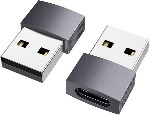 Nonda USB C to USB Adapter (2 Pack), USB-C Female to USB Male, USB Type C Female to USB OTG Adapter for MacBook Pro 2015/2013, MacBook Air 2017/2015, Laptops, Wall Chargers, Power Banks in Kuwait
