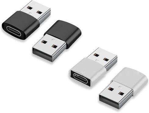 LiebeWH 4PCS USB C Female to USB Male Adapter Aluminum Alloy Type C Charger Cable Converter for Phone Tablet Hub in Kuwait