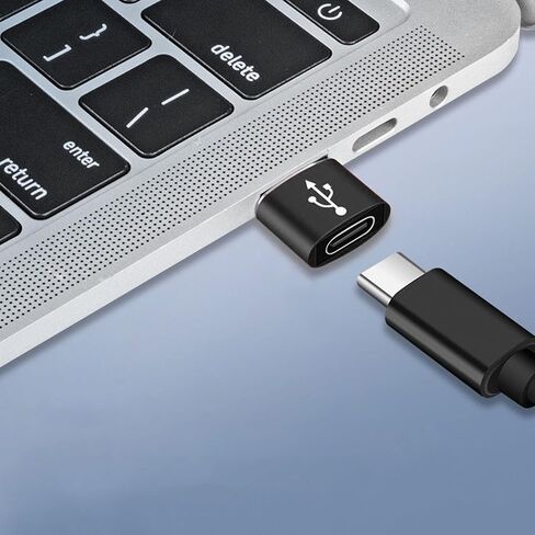 LiebeWH 4PCS USB C Female to USB Male Adapter Aluminum Alloy Type C Charger Cable Converter for Phone Tablet Hub in Kuwait