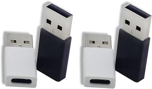 LiebeWH 4PCS USB C Female to USB Male Adapter Aluminum Alloy Type C Charger Cable Converter for Phone Tablet Hub in Kuwait