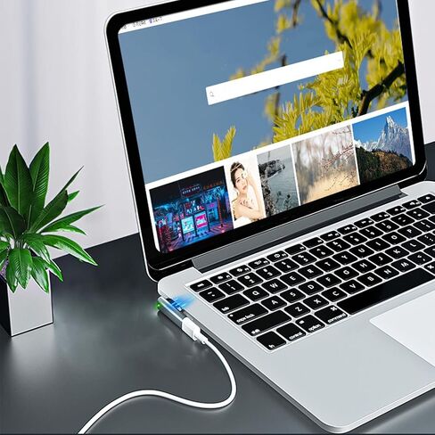 UsbC to 2, Magnetic USB C Adapter 5A PD Fast Charging Magnetic Suction Interface USB C to Magnetic Adapter Type C to Magnetic Adapter T Tip for Laptop (USB C to Magnetic Adapter) in Kuwait