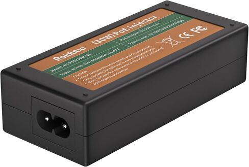 2.5Gb PoE+ Injector Adapter 30W 48~55V, IEEE 802.3at/af Compliant, Converts Non-PoE to PoE Network, 100/1000/2500Mbps RJ45, Up to 328 ft, Plug & Play in Kuwait