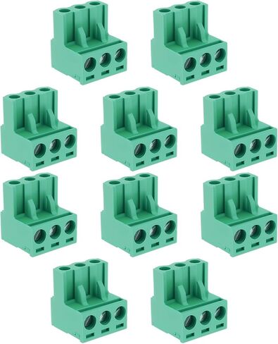 SING F LTD 10pcs 3-Pin Power Plugs 3pin 5.08mm PCB Terminal Block Connectors Compatible with AudioControl Compatible with 3XS 2XS 6XS in Kuwait