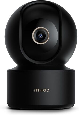 IMILAB 3K Indoor Camera, Room Camera for Bedroom, Dog/Pet/Baby/Nanny Cam with Xiaomi Home App, 360° Pan & Tilt Home Security Cam, Night Vision, Two Way Audio, 2.4GHz WiFi (C22 White) in Kuwait