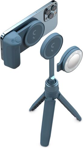 ShiftCam SnapGrip Creator Kit for Content Creators – Includes SnapGrip, SnapLight, Tripod SnapPod – Vlogging Kit for iPhone & Android – Magnetic Mount | Midnight in Kuwait