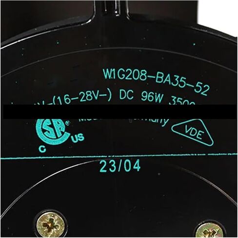 W1G208-BA35-52 24VDC W1G208-BA73-12 48V 96W Cooling Fan in Kuwait
