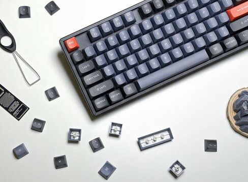 Keychron K8 Pro Wireless Bluetooth/USB Wired Mechanical Keyboard, Hot-swappable Tenkeyless 87 Keys RGB LED Backlit Gateron G Pro Mechanical Red Switch, Aluminum Frame for Mac and Windows in Kuwait