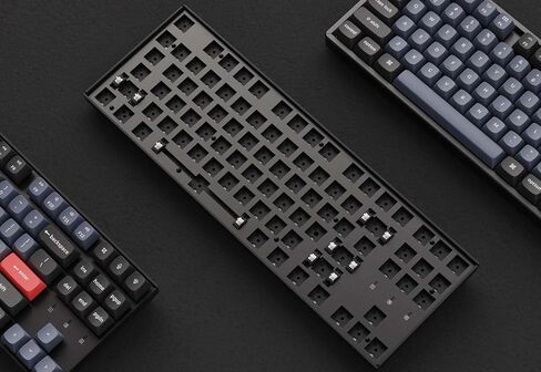 Keychron K8 Pro Wireless Bluetooth/USB Wired Mechanical Keyboard, Hot-swappable Tenkeyless 87 Keys RGB LED Backlit Gateron G Pro Mechanical Red Switch, Aluminum Frame for Mac and Windows in Kuwait
