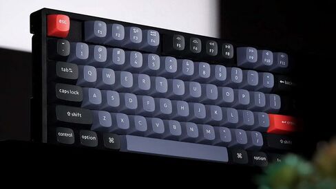 Keychron K8 Pro Wireless Bluetooth/USB Wired Mechanical Keyboard, Hot-swappable Tenkeyless 87 Keys RGB LED Backlit Gateron G Pro Mechanical Red Switch, Aluminum Frame for Mac and Windows in Kuwait