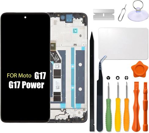 Display for Motorola Moto G17 | G17 Power Screen Replacement with Frame in Kuwait