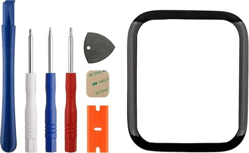 Front Glass Outer Screen Lens Replacement Compatible with Apple Watch SE (2nd Gen) 44mm with Tools(No Display and Touch digitizer) in Kuwait