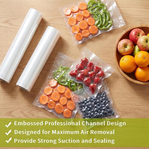 4 Pack Vacuum Sealer Rolls Compatible with FoodSaver vacuum sealers in Kuwait
