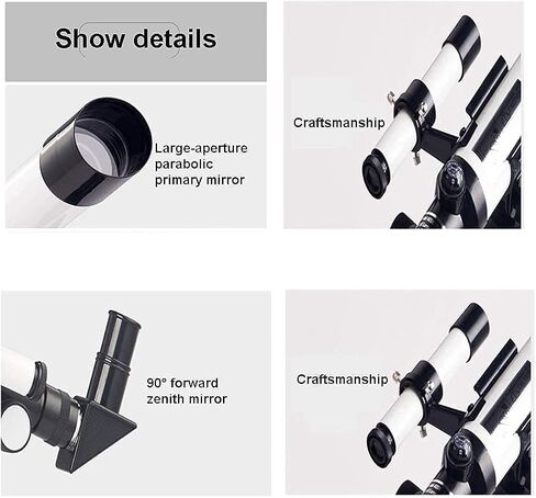 Telescope 40mm Aperture 400mm Mount Astronomical Refracting Telescope Adjustable Tripod for Beginners and Kids The Best Astronomy Gift (With Mobile Phone Holder) in Kuwait