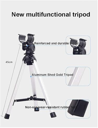 Telescope 40mm Aperture 400mm Mount Astronomical Refracting Telescope Adjustable Tripod for Beginners and Kids The Best Astronomy Gift (With Mobile Phone Holder) in Kuwait