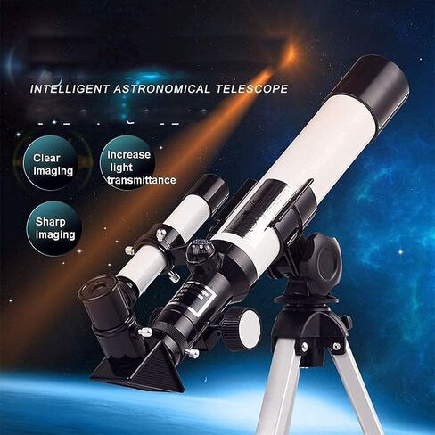 Telescope 40mm Aperture 400mm Mount Astronomical Refracting Telescope Adjustable Tripod for Beginners and Kids The Best Astronomy Gift (With Mobile Phone Holder) in Kuwait