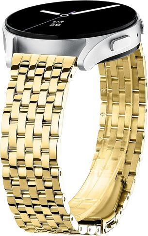 Dressy Bands for Samsung Galaxy Watch 7/6/5/4 40mm Active 2 FE 40mm 44mm/Watch 6/4 Classic/5 Pro/3, 20mm Stainless Steel Metal for Samsung Watch Bands Women in Kuwait