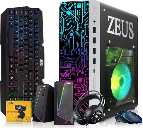 Zeus Pro 9 Gaming PC, i5, 16GB RAM, 1TB SSD + 4TB HDD Win 11 in Kuwait
