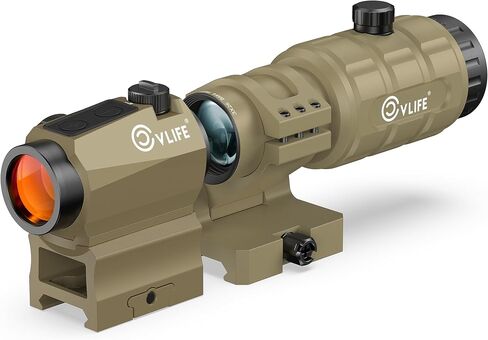 CVLIFE EagleFeather S04 2MOA Red/Green Dot & 3X Magnifier Combo in Kuwait