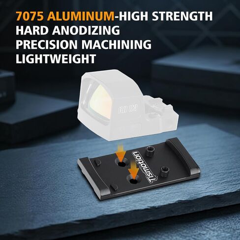 Red Dot Mounting Plate Compatible with Glock 17 19 MOS Slide Cut in Kuwait