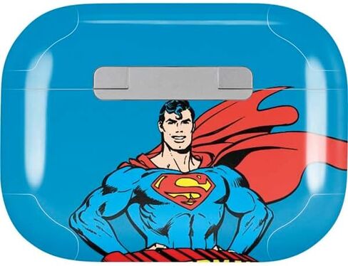 Skinit Decal Audio Skin Compatible with AirPods Pro 2nd Gen - Officially Licensed DC Comics Superman Classic Art Pose Design in Kuwait