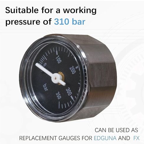 28mm 1/8" BSP 350Bar Paintball/HPA Gauge for Paintball Airsoft Air Rifle in Kuwait