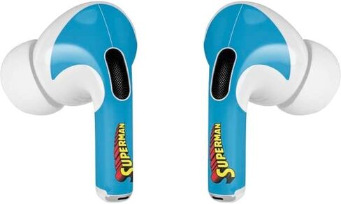 Skinit Decal Audio Skin Compatible with AirPods Pro 2nd Gen - Officially Licensed DC Comics Superman Classic Art Pose Design in Kuwait