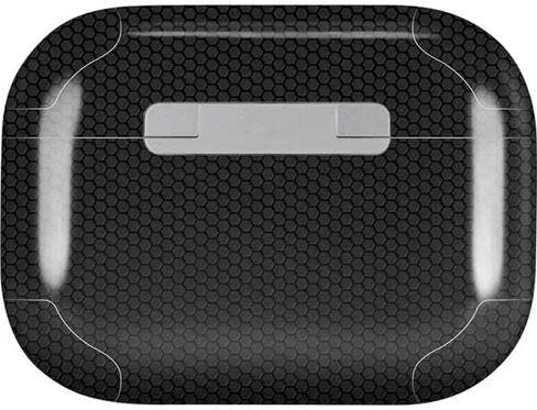 Skinit Decal Audio Skin Compatible with AirPods Pro 2nd Gen - Officially Licensed Specialty Vinyl Black Hex Texture Design in Saudi Arabia