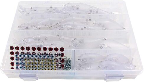 Croch Blank Crankbaits Unpainted Fishing Lure with Tackle Box in Kuwait
