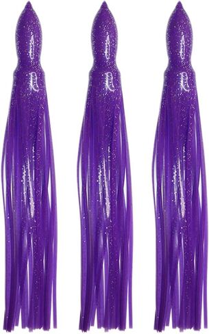 VIKETECH 3 Pack Saltwater Offshore Silicone Octopus Trolling Skirts Lures in Kuwait